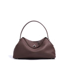 Brown handbag on a white background