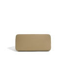 Beige wallet on a white background
