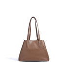 Brown handbag on a white background