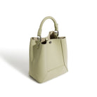 Light green handbag on a white background