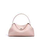 Pink handbag on a white background