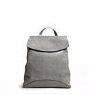 Gray backpack on a white background