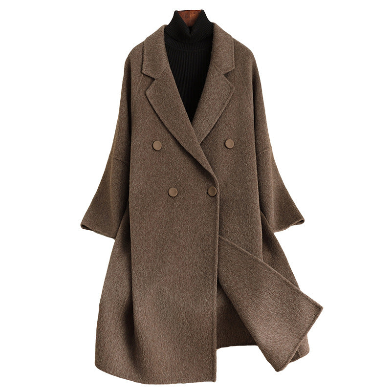Brown coat on a white background