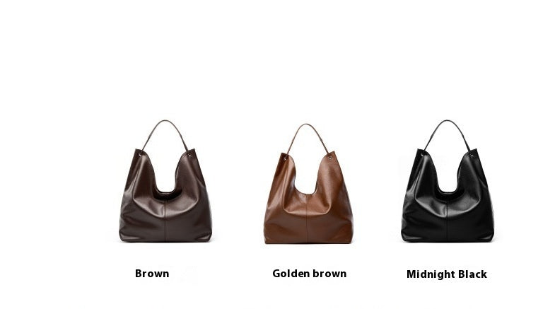 Three bags in different colors on a white background
